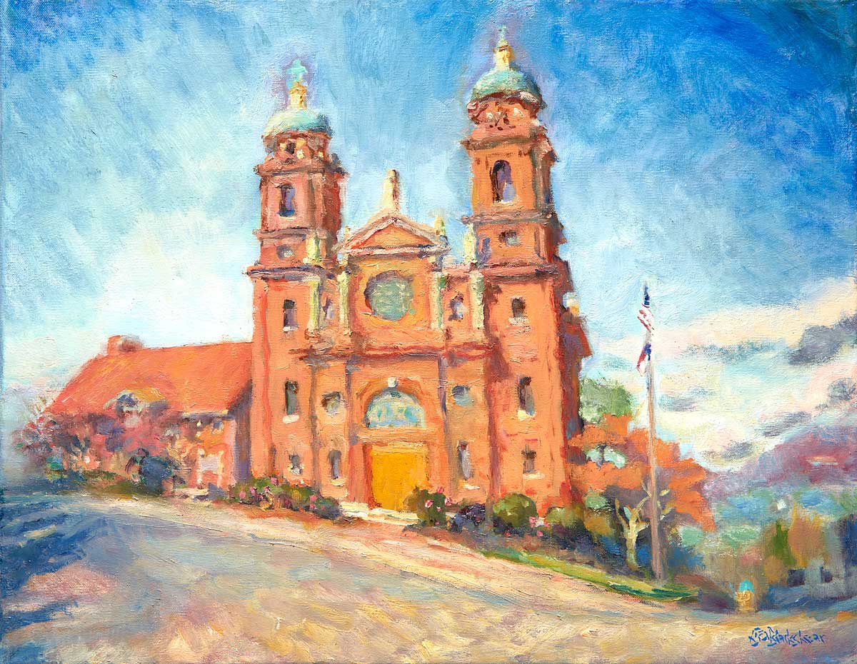 Painting of the Basilica of St. Lawrence