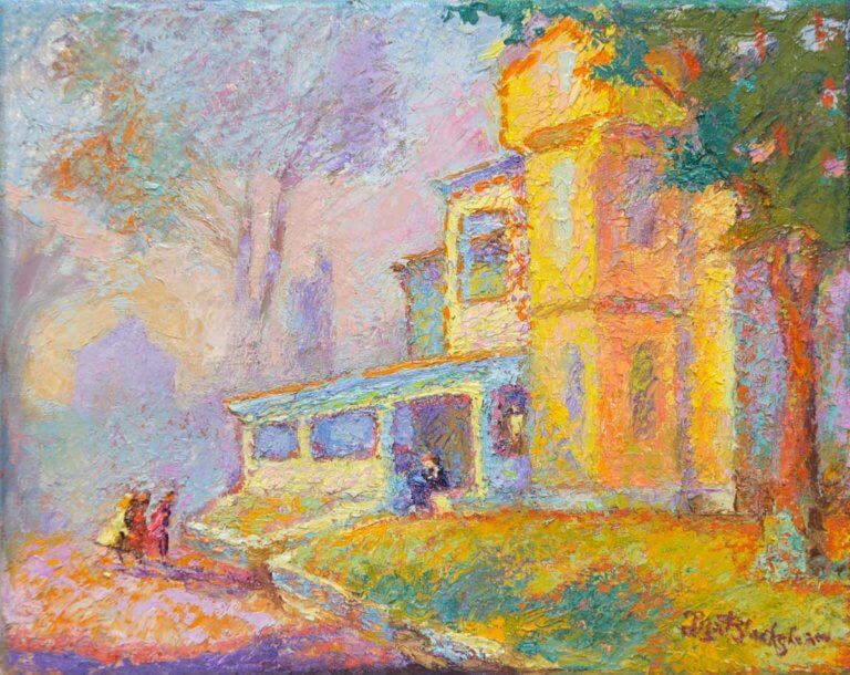Thomas Wolfe House Asheville impressionist painting